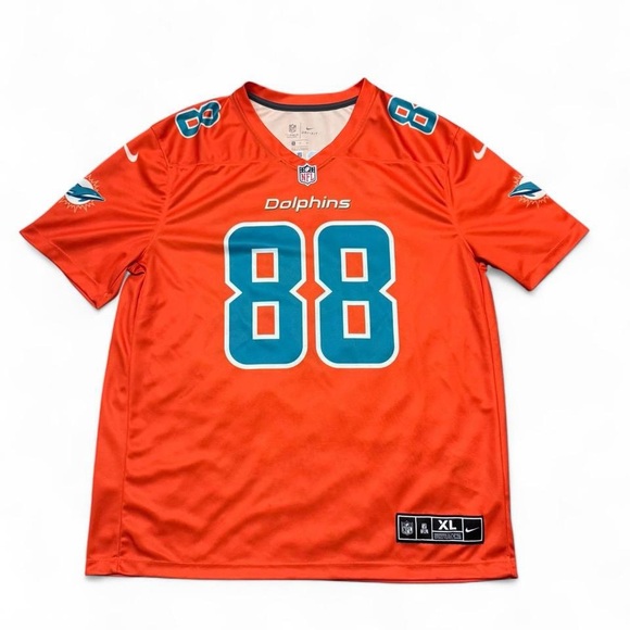 Nike Miami dolphins Mike Gesicki color rush inverted legend jersey orange XL - Picture 1 of 8